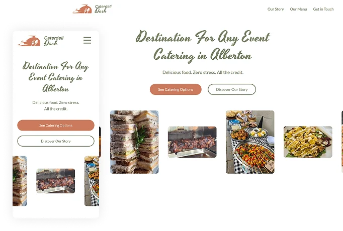 We designed a website for Caterdeli Dash, an event catering company in Alberton, Johannesburg, with a focus on their platter offering. We also optimised their Google Business Profile around the website, helping the business maintain a steady flow of enquiries each month from customers searching for catering and platters.