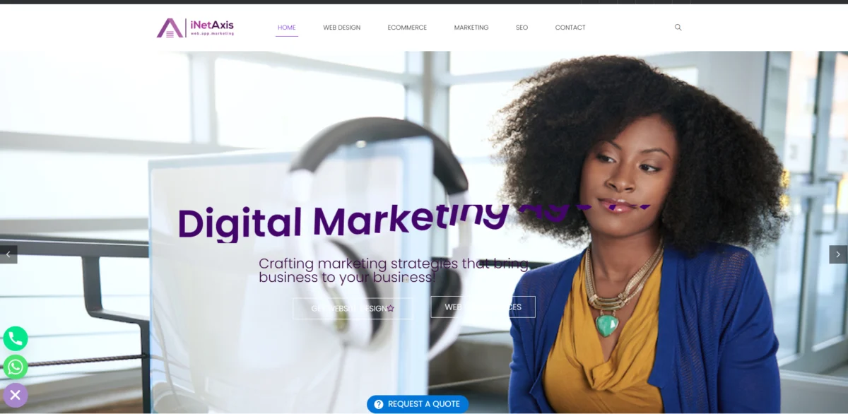 iNetAxis Marketing is a professional website design company & digital marketing agency based in Johannesburg South Africa. Our website designers and mobile app developers in Johannesburg specialize in creating user friendly and responsive websites and mobile apps for start ups, small businesses and SMMEs which want to leverage the power of internet marketing to boost their online visibility and attracting sales from the internet. Our digital marketing agency provides a wide range of Internet Marketing services which include SEO (Search Engine Optimization), Social Media Marketing, Online PR, Online Reputation Management and paid search advertising helping businesses rank high on search engines and gain traffic from social media platforms.